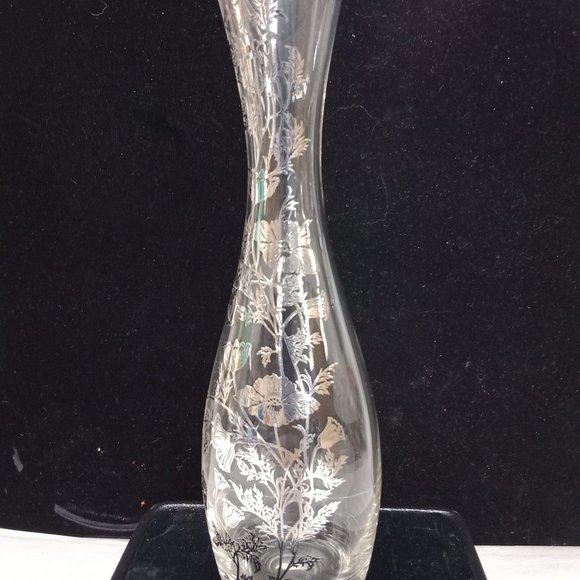 Vintage silver overlay vase. - Picture 1 of 5